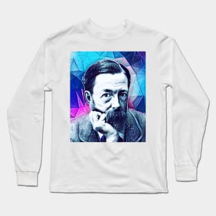 John Addington Symonds Snowy Portrait | John Addington Symonds Artwork 13 Long Sleeve T-Shirt